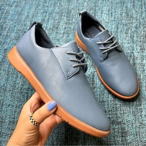 Ponto Footwear The Pacific Lightweight Casual Dress Shoes in Slate Blue Womens 7